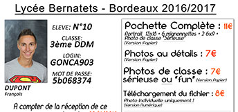 paiement en ligne photographie scolaire